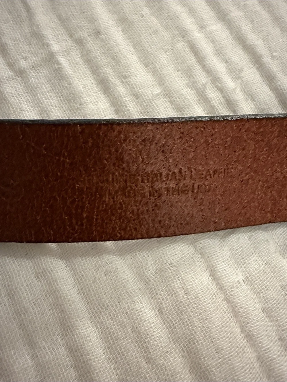 J.Crew Boy’s Brown Leather Belt with Anchor Buckle